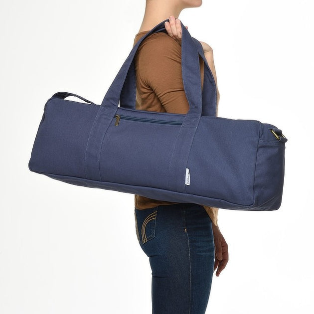 MAGNILAY Blue Large Expandable Yoga Bag for Mat and Blocks - Yoga